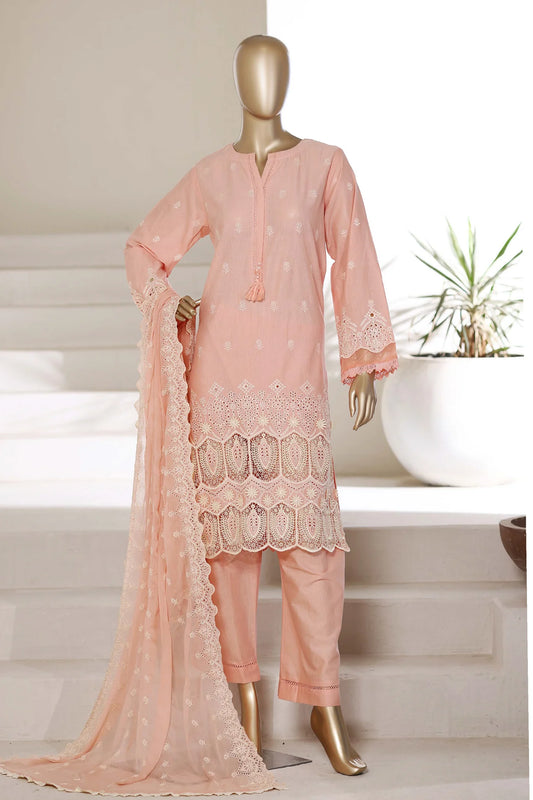 Sada Bahar | Stitch 3 Pc Chikankari Suit featuring 3D laser cut work