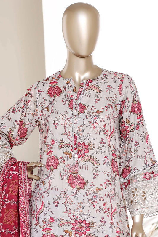 Malika by Sada Bahar | Stitch 3 Pc Embroidered Lawn with Plazo Collection