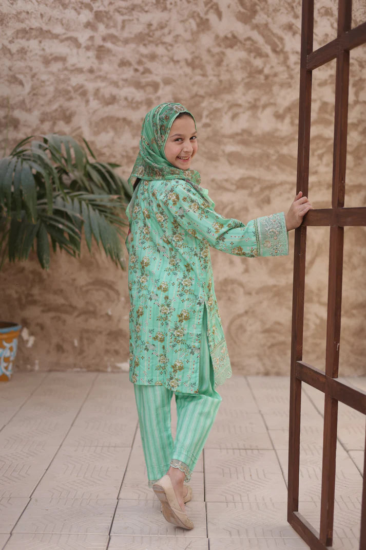 Shifa Kidz | by Suntex Fabrics Stitch 3 PC Embroidered Lawn
