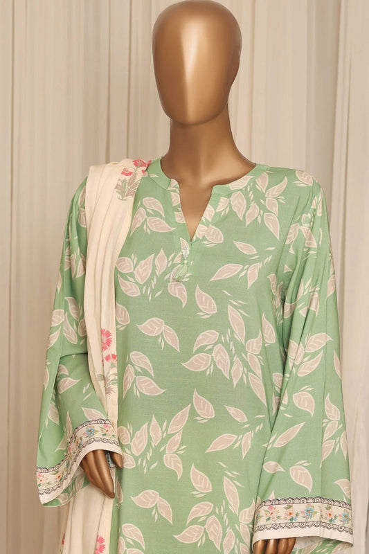 Sada Bahar | Stitched 3Pc Printed Linen - Premium Winter Collection - BarerahFabrics