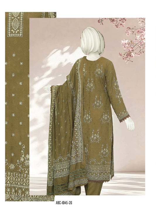 Mahnoor by ABC Fabric | Unstitch 3 Pc Printed Fabric Collection