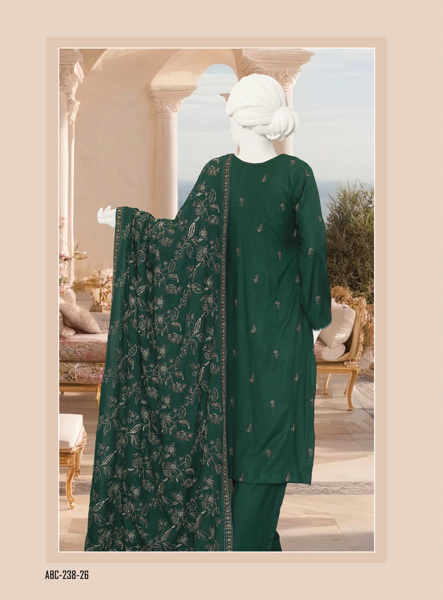 ABC Fabrics by Parisa – Embroidered Winter Slub Collection | Luxury Unstitched Winter Suits for Women