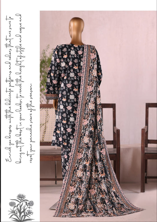 Bin Saeed | Stitched 3pc Printed Khaddar Collection