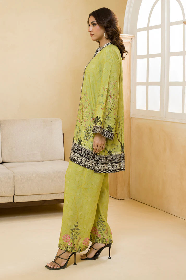 Zellbury Unstitched 2 Pc Digital Printed Embroidered Linen Collection