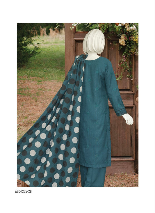 Silsilay By ABC | Unstitched 3 Pc Embroidered Winter Collection