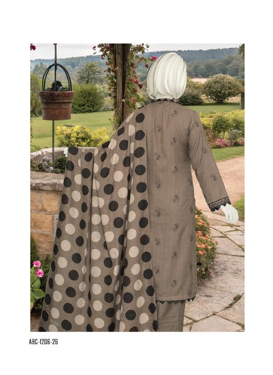 Silsilay By ABC | Unstitched 3 Pc Embroidered Winter Collection