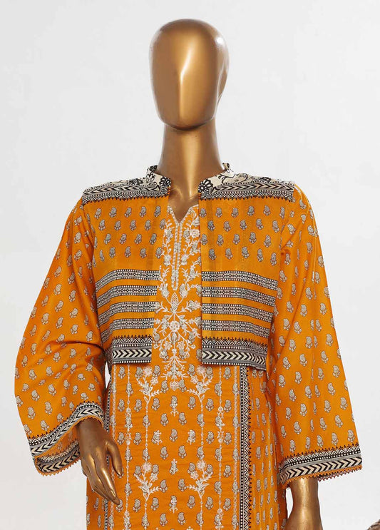 Bin Saeed | Stitch 2 Pc Embroidered Lawn with Gown Collection - BarerahFabrics