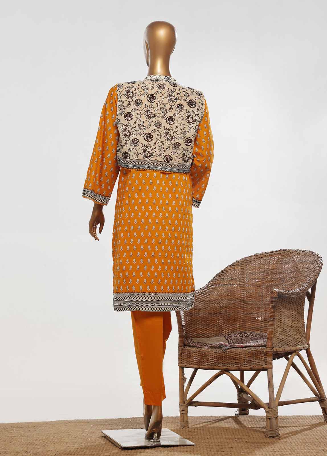 Bin Saeed | Stitch 2 Pc Embroidered Lawn with Gown Collection