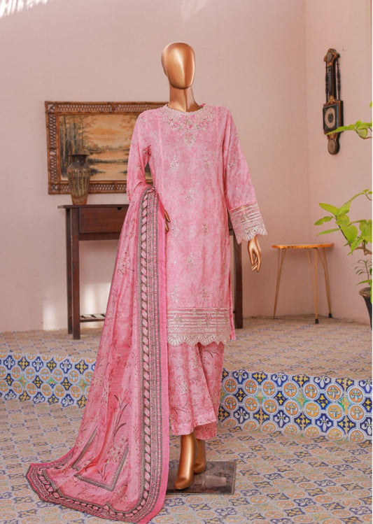 Bin Saeed | Stitched 3pc Luxury Embroidered Lawn Collection