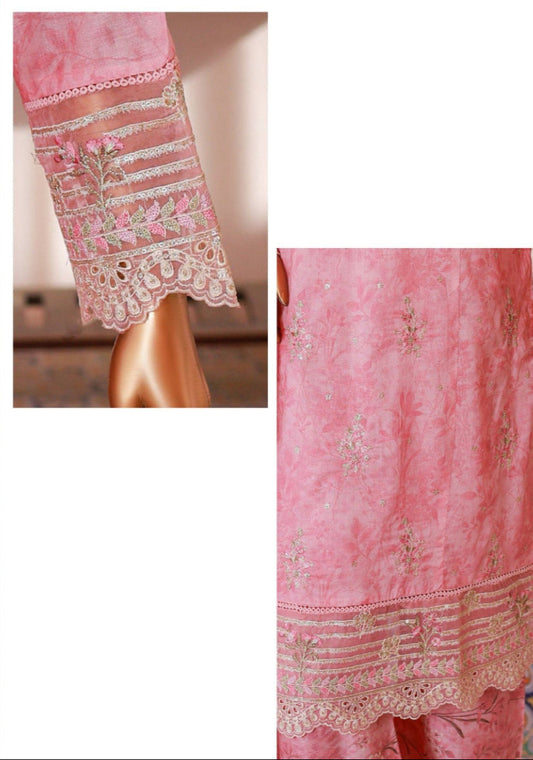 Bin Saeed | Stitched 3pc Luxury Embroidered Lawn Collection