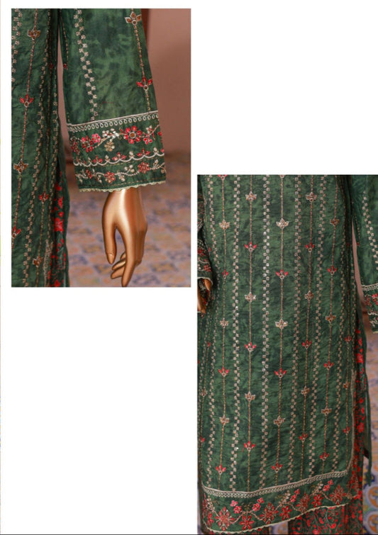 Bin Saeed | Stitched 3pc Luxury Embroidered Lawn Collection