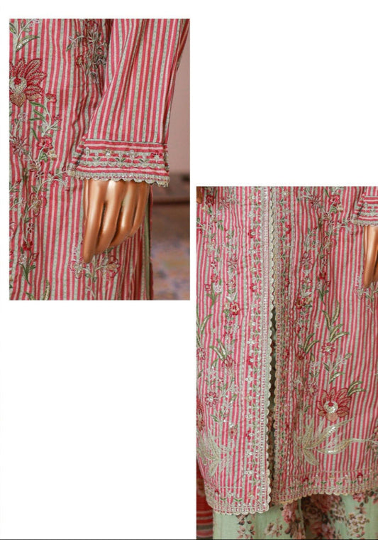 Bin Saeed | Stitched 3pc Luxury Embroidered Lawn Collection