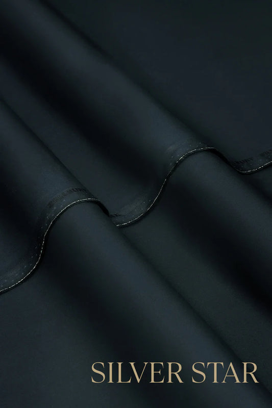 Zellbury | Men’s Unstitched Silver Star Cotton 4.5 Meter
