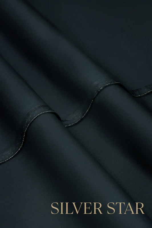 Zellbury | Men’s Unstitched Silver Star Cotton 4.5 Meter - BarerahFabrics