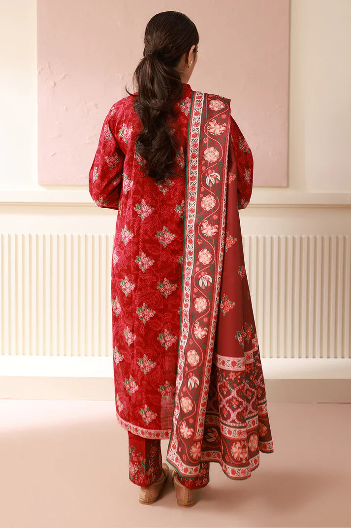 Zellbury | Unstitched 3 Pc Printed Embroidered Khaddar Collection