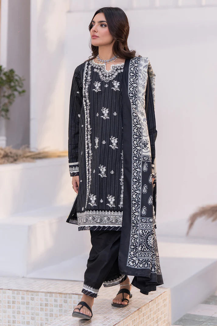 Zellbury | Unstitched 3 Pc Printed Embroidered Khaddar Collection