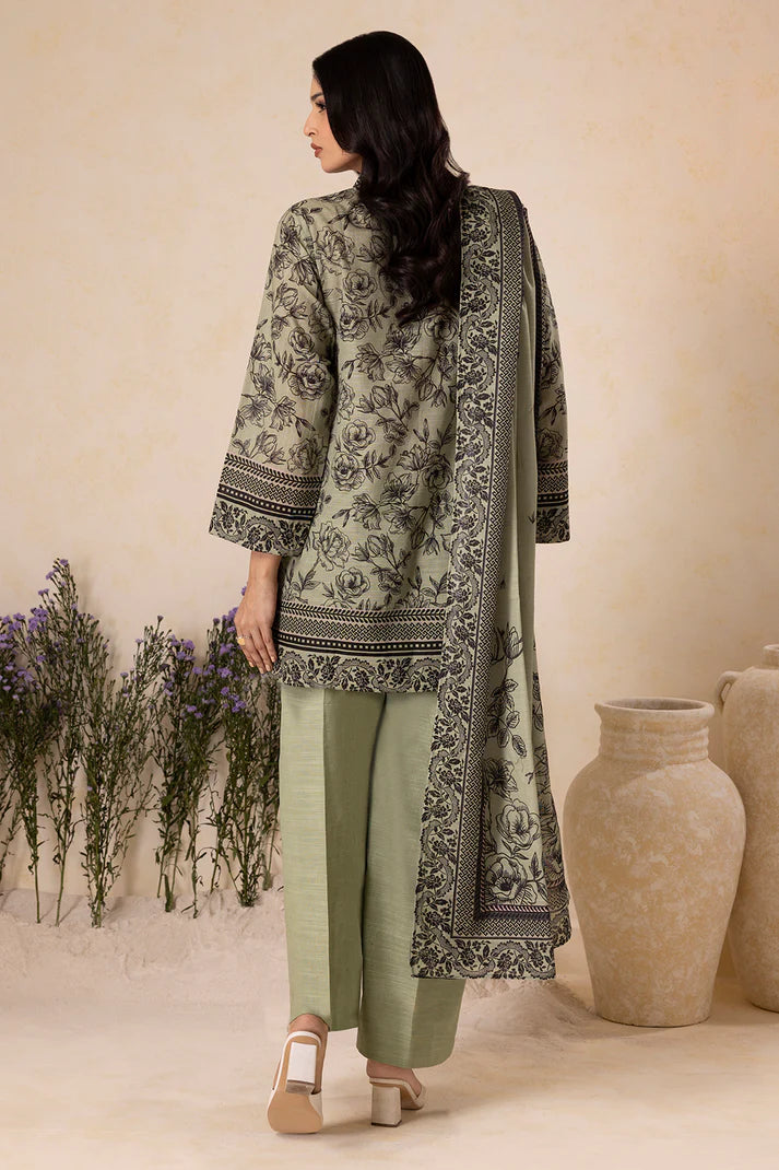 Zellbury | Unstitched 3 Pc Printed Printed Khaddar Collection