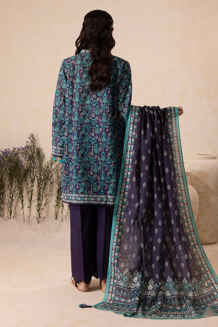 Zellbury | Unstitched 3 Pc Digital Printed Karandi Collection