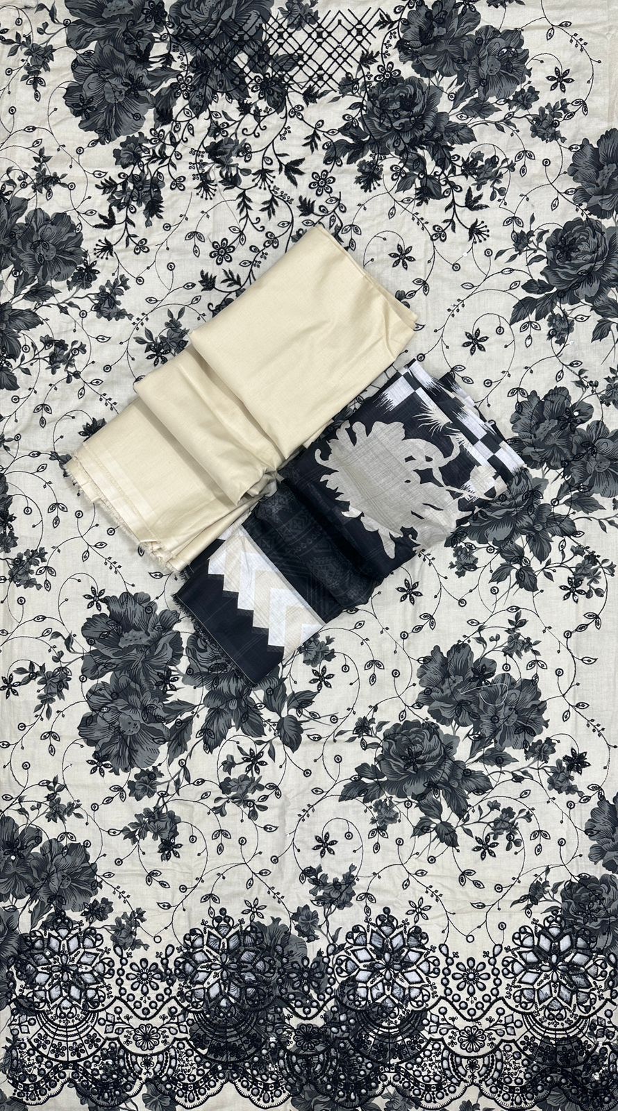 Bin Saeed | Unstitched Embroidered Lawn In Sale