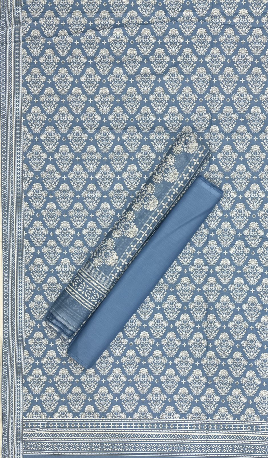 Bin Saeed | Unstitched 3PC Printed Cotton Suit