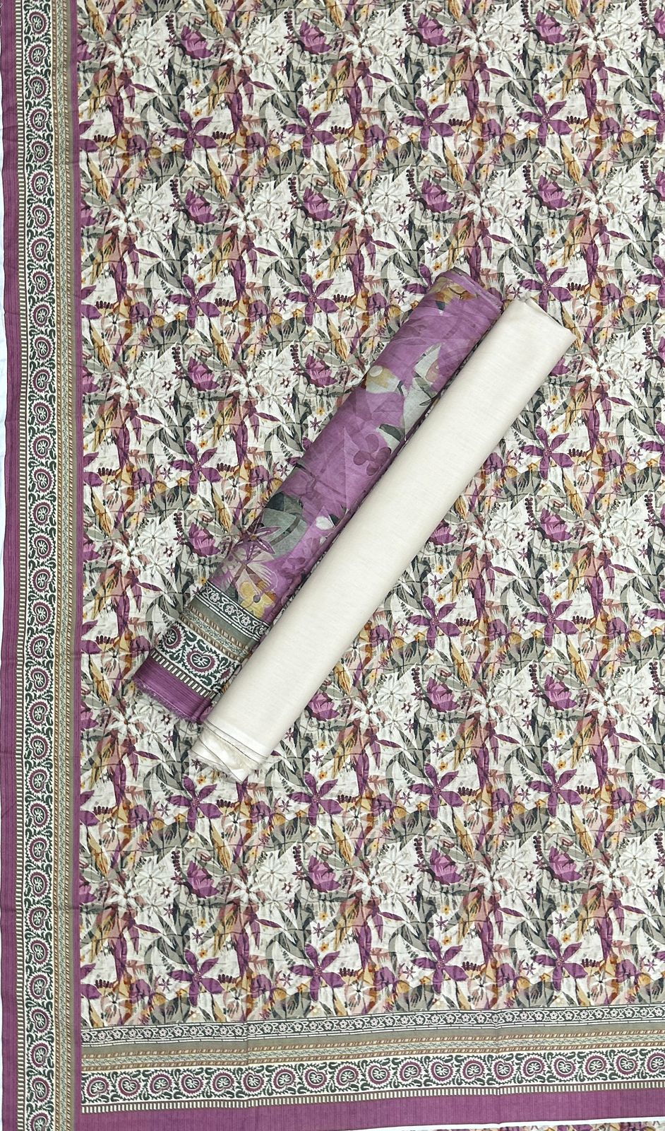 Bin Saeed | Unstitched 3PC Printed Cotton Suit