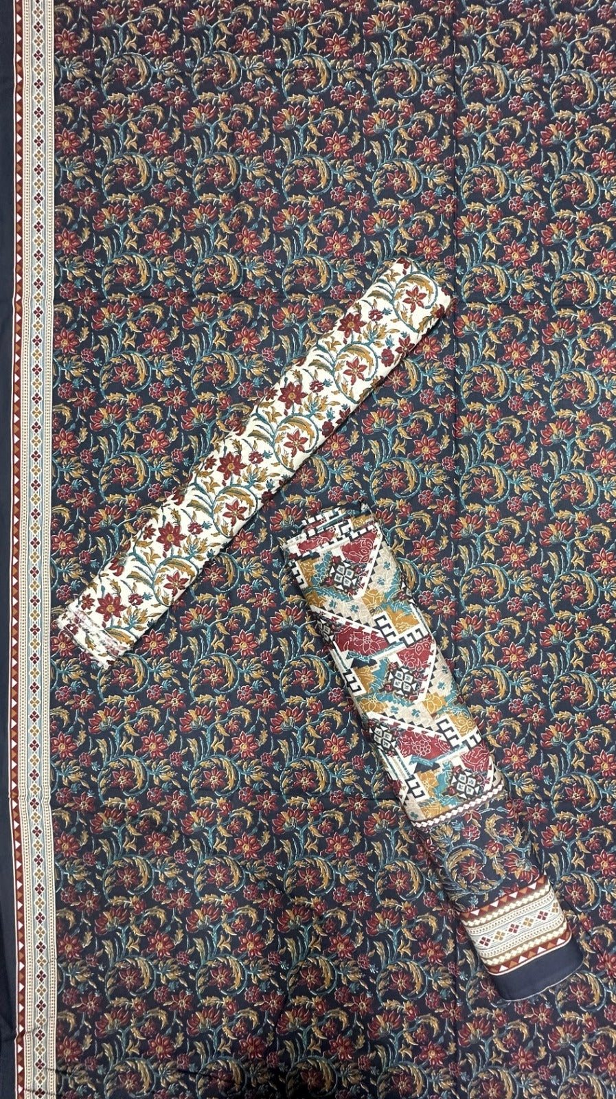 Bin Saeed | Unstitched 3PC Printed Cotton Suit