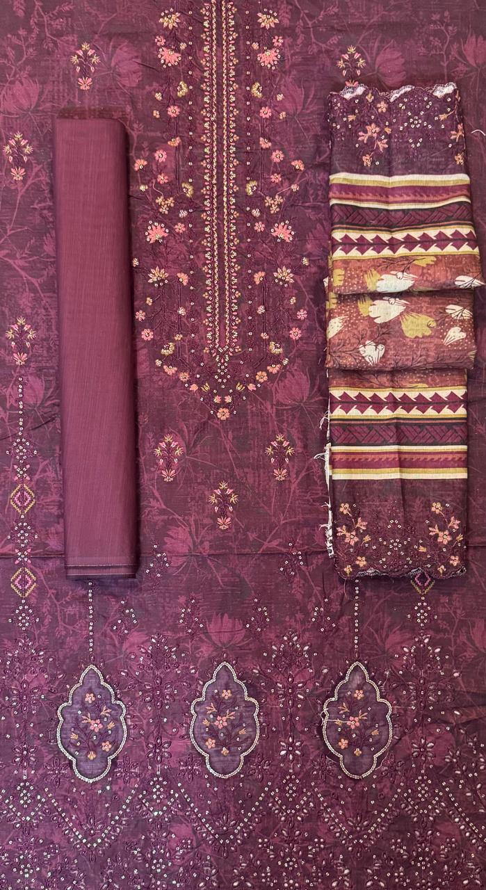 Riwayat | Unstitched 3pc Embroidered Khaddar Collection