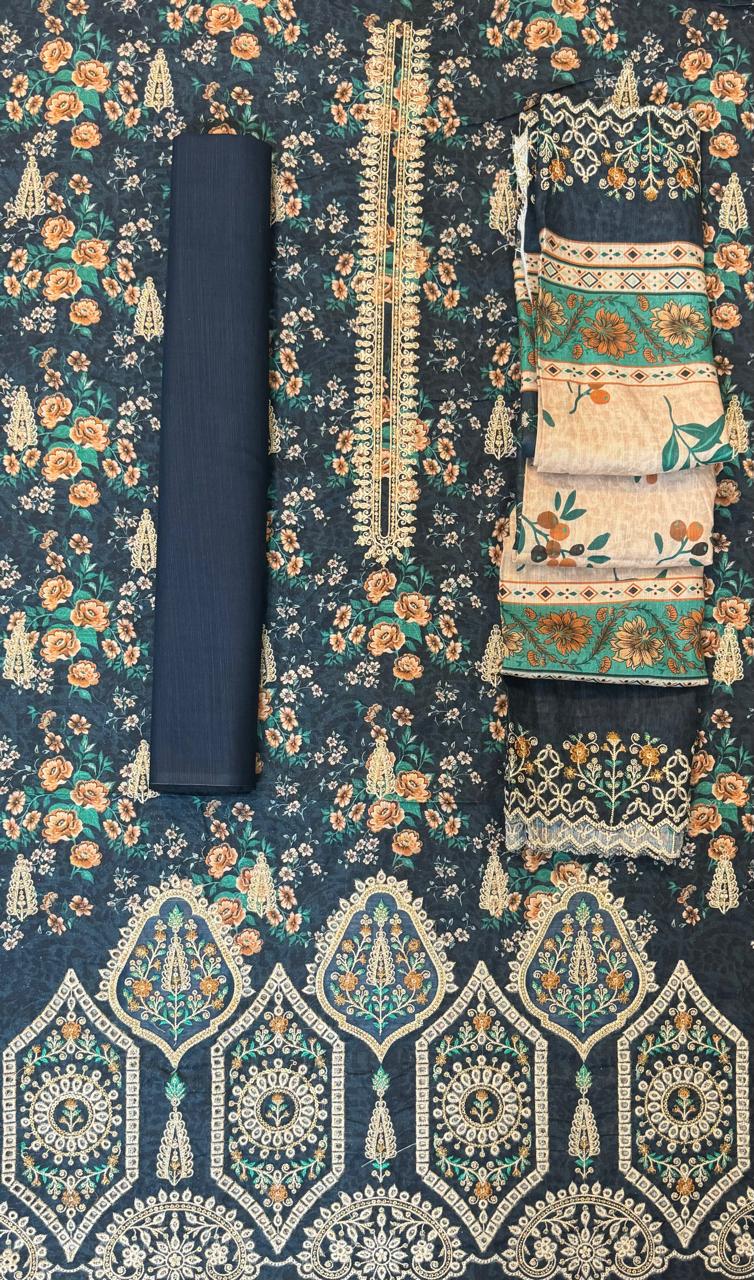Riwayat | Unstitched 3pc Embroidered Khaddar Collection