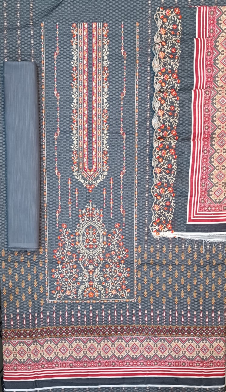 Riwayat | Unstitched 3pc Embroidered Khaddar Collection