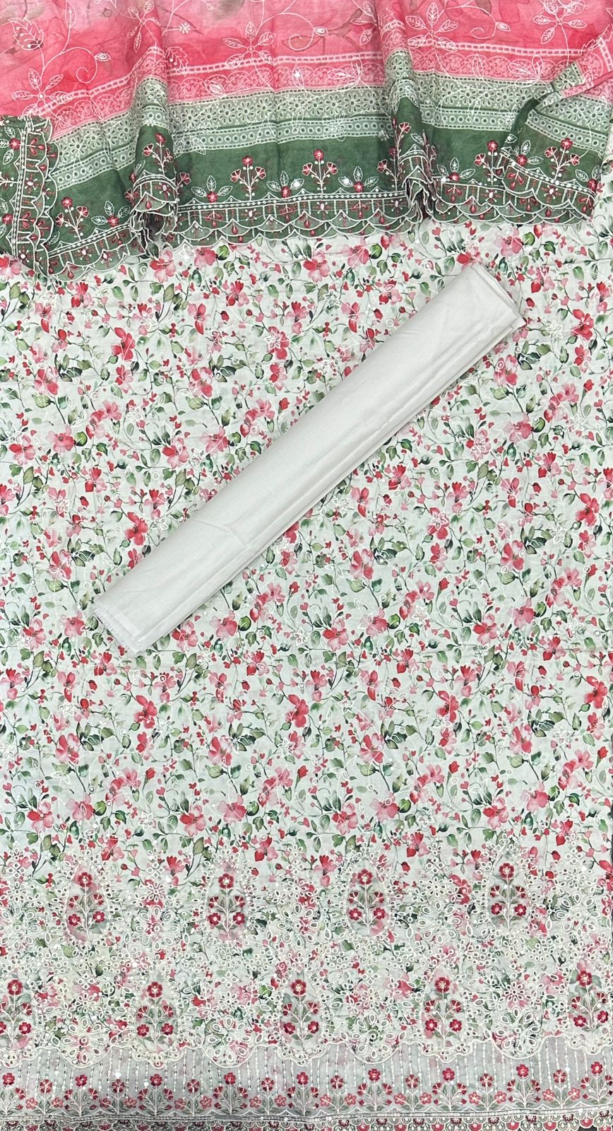 Bin Saeed | Unstitched 3-Piece Embroidered Cotton