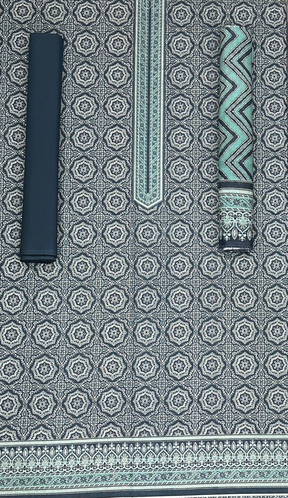 Bin Saeed Unstitched 3PC Printed Khaddar Collection