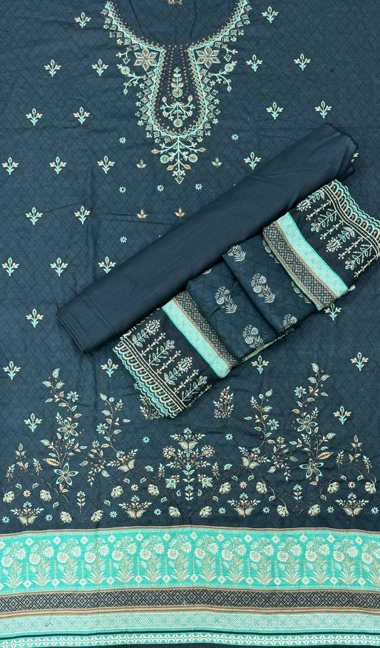 Bin Saeed | Unstitched Embroidered Khaddar 3 Piece Collection