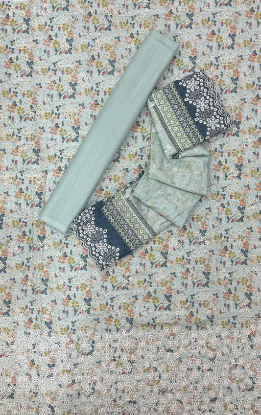Bin Saeed | Unstitched Embroidered Khaddar 3 Piece Collection
