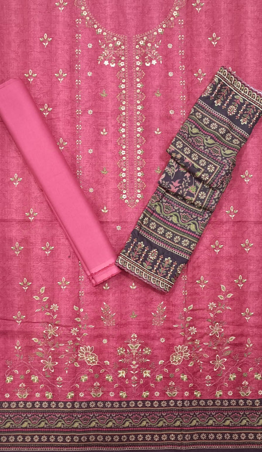 Bin Saeed | Unstitched Embroidered Khaddar 3 Piece Collection