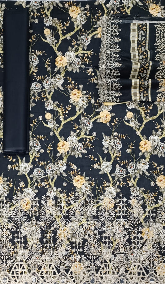 Bin Saeed | Unstitched Embroidered Khaddar 3 Piece Collection