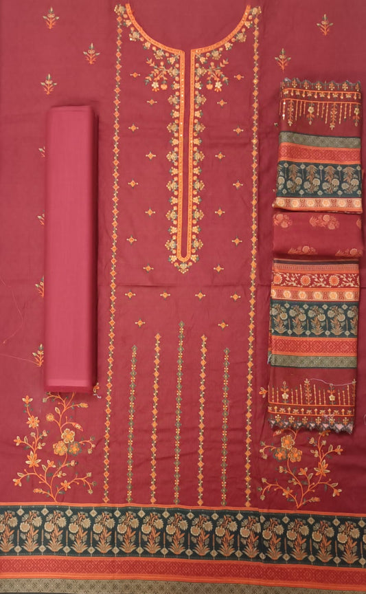 Bin Saeed | Unstitched 3pc Embroidered Khaddar Collection
