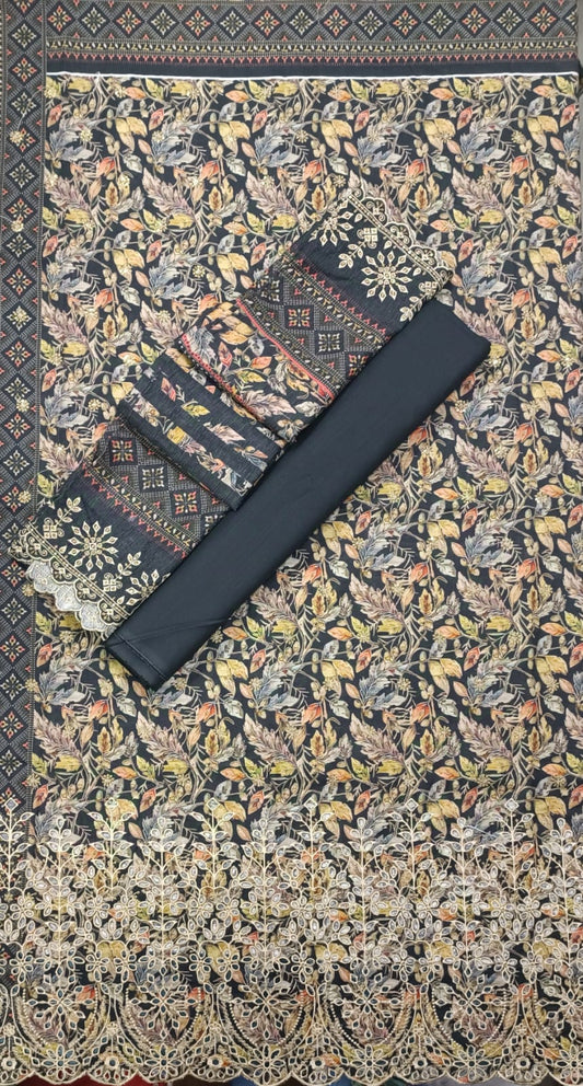 Bin Saeed | Unstitched 3pc Embroidered Khaddar Collection