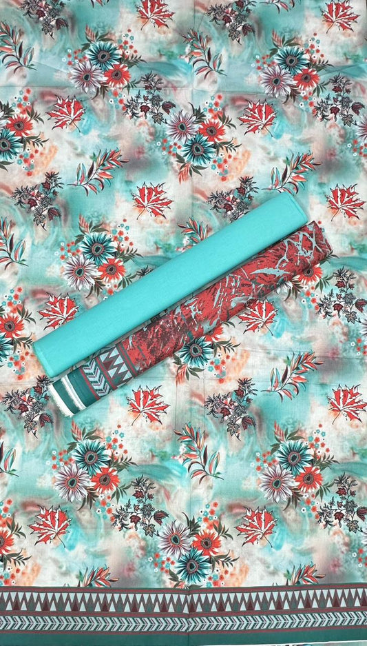 RIWAYAT | Unstitched Printed Cotton 3PC Collection