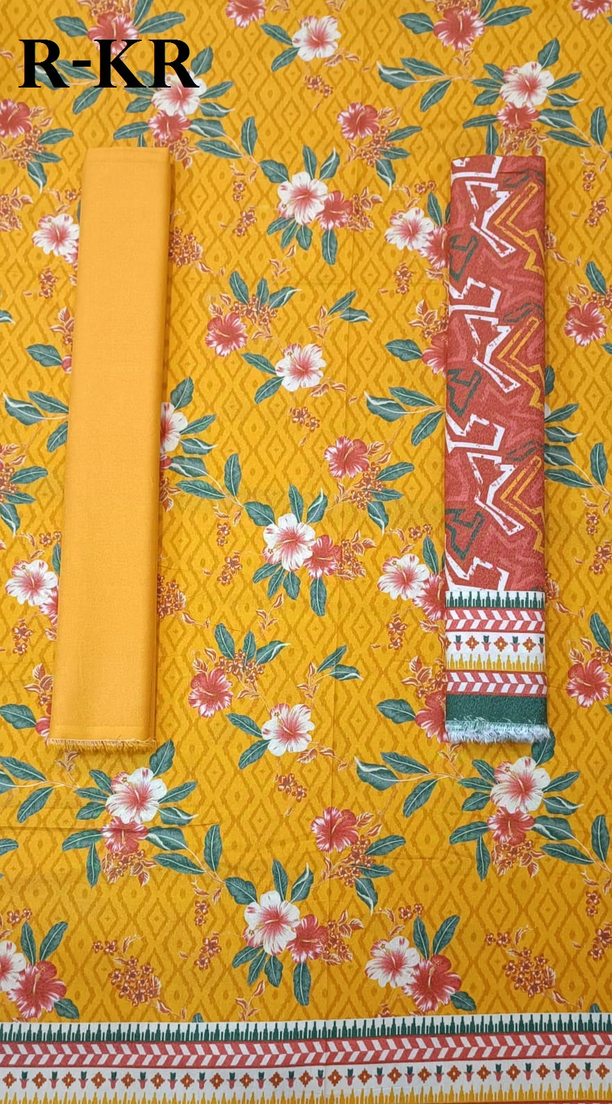 Riwayat | Unstitched 3 Pc Printed Karandi Collection