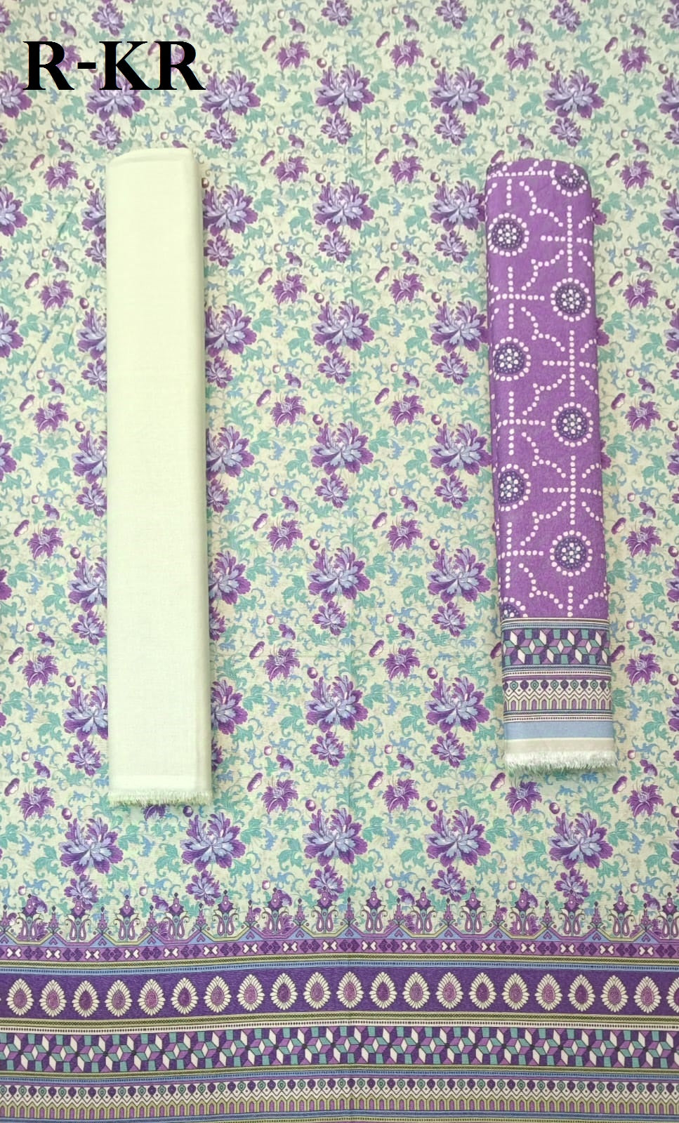 Riwayat | Unstitched 3 Pc Printed Karandi Collection