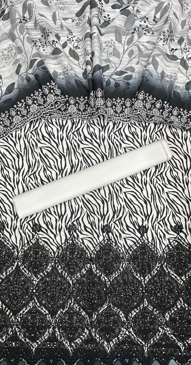 Riwayat | Unstitched 3 PC Embroidered Cotton Collection