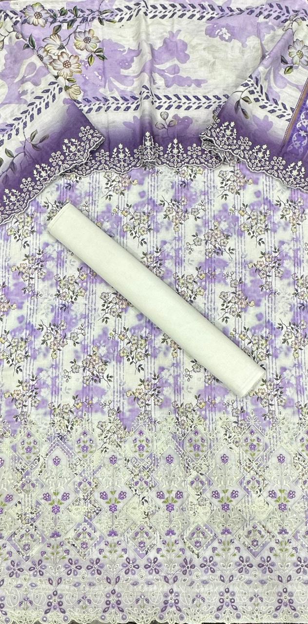 Riwayat | Unstitched 3 PC Embroidered Cotton Collection