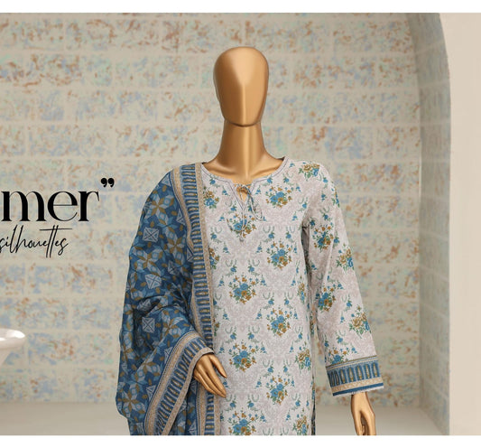 HZ | Unstitch 3 Pc Airjet Printed Lawn Collection