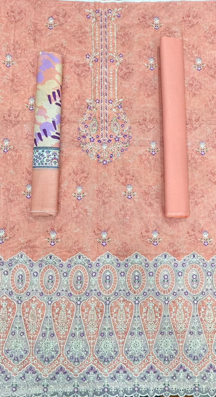 Riwayat | Unstitch 3 Pc Embroidered Lawn Collection With Printed Dupatta