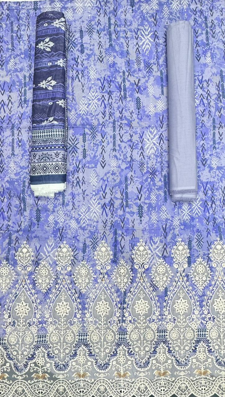 Riwayat | Unstitch 3 Pc Embroidered Lawn Collection With Printed Dupatta