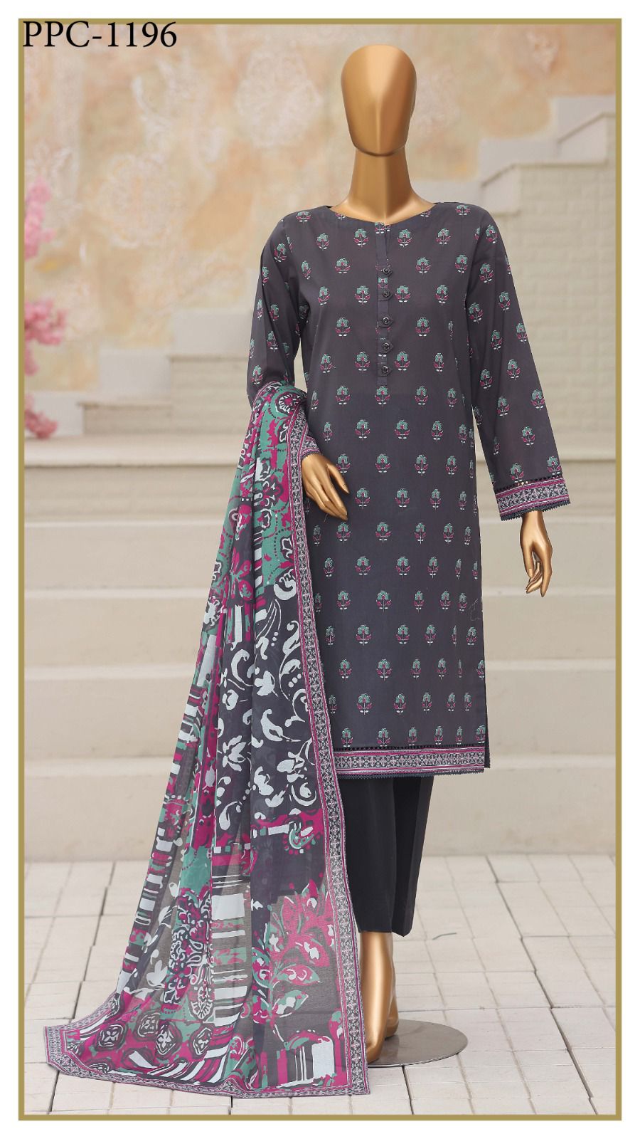 HZ by Platinum | Unstitch 3 Pc Digital Printed Lawn