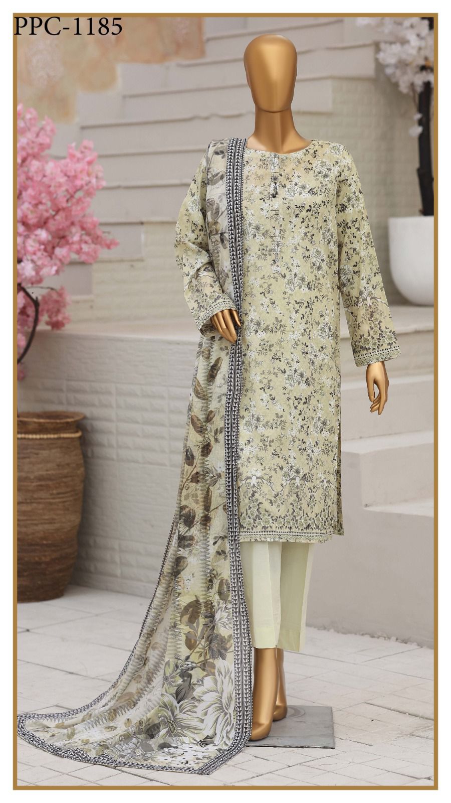 HZ by Platinum | Unstitch 3 Pc Digital Printed Lawn
