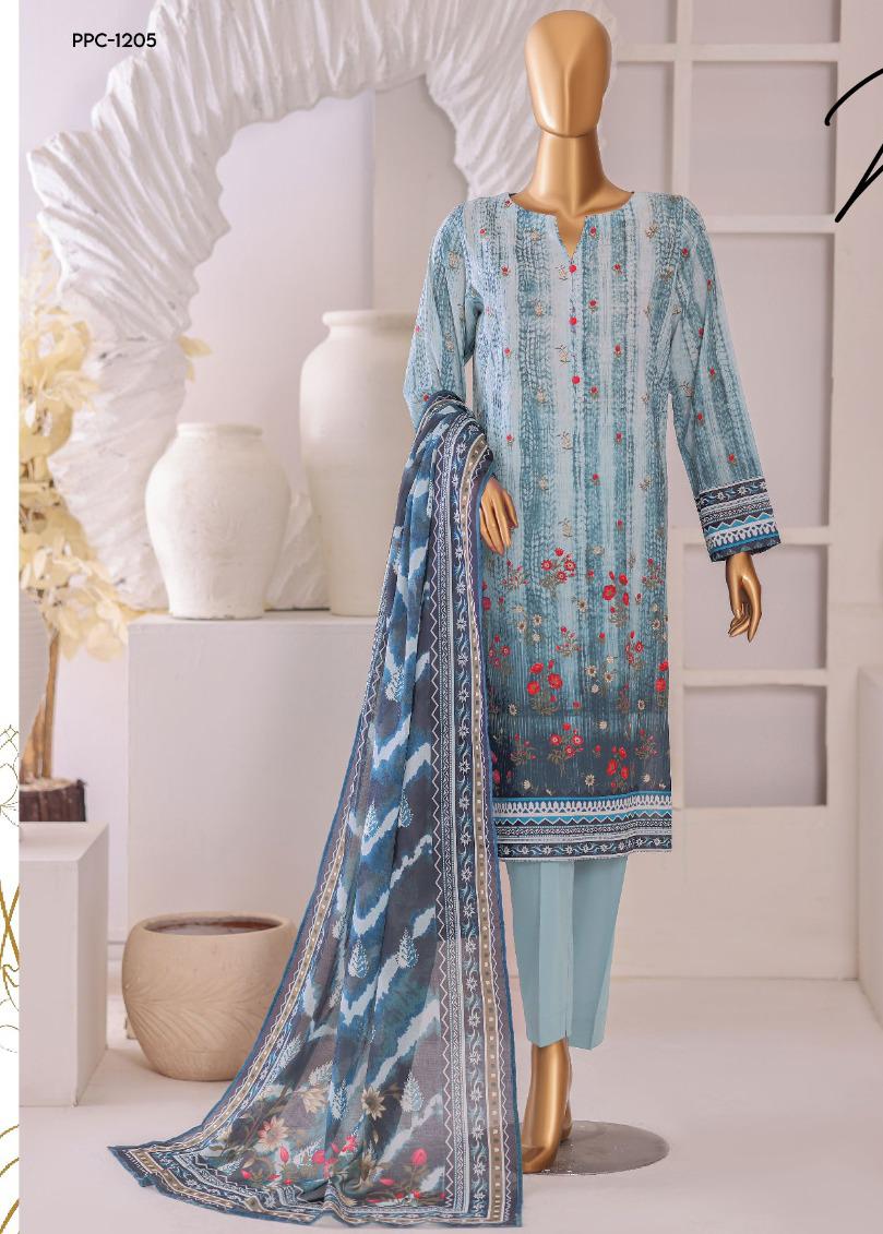HZ by Platinum | Unstitch 3 Pc Digital Printed Lawn