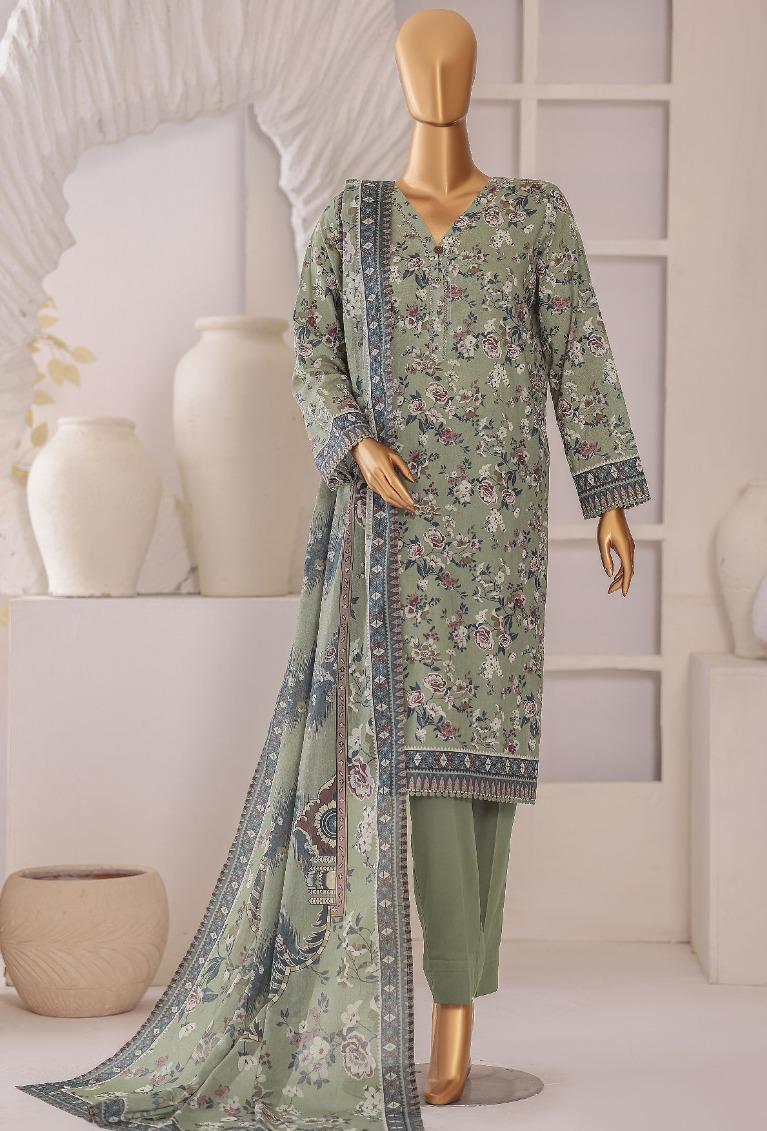 HZ by Platinum | Unstitch 3 Pc Digital Printed Lawn