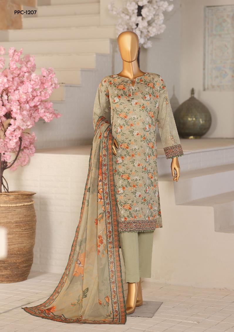 HZ by Platinum | Unstitch 3 Pc Digital Printed Lawn